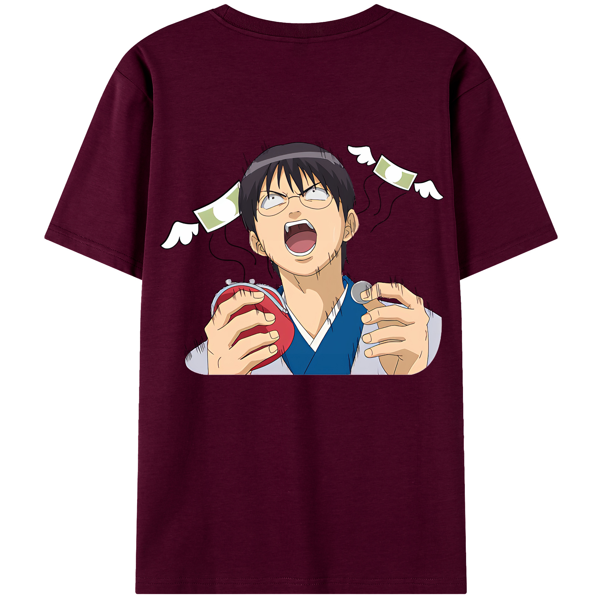 （画像用） ぎんたま 坂田銀時（さかたぎんとき） 神楽 志村新八（しむら しんぱち） GINTAMA Sakata Gintoki Kagura Shimura Shinpachi レディース半袖Tシャツ(バックプリント)